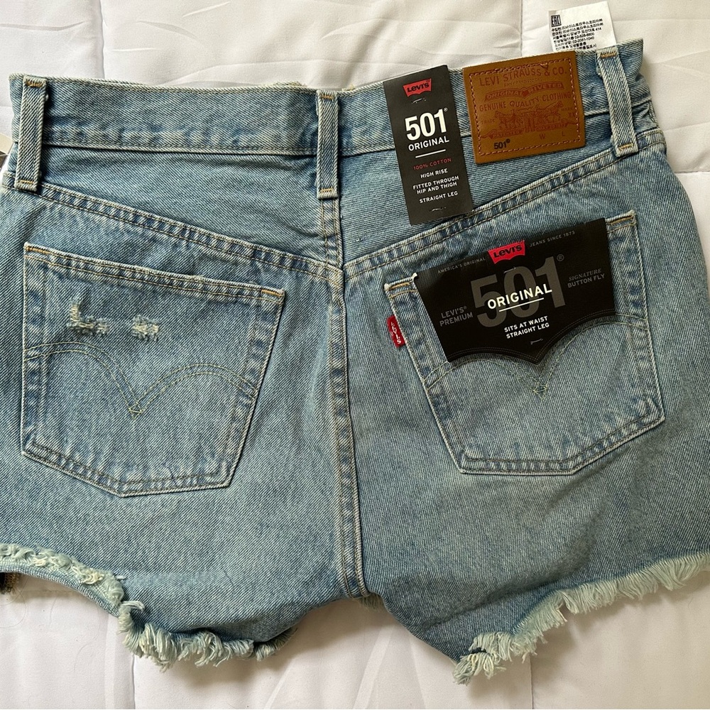 Levi’s Jean Button Fly Denim Shorts NWT 27